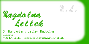magdolna lellek business card